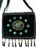 Black small purse w/ 10 pts. around center